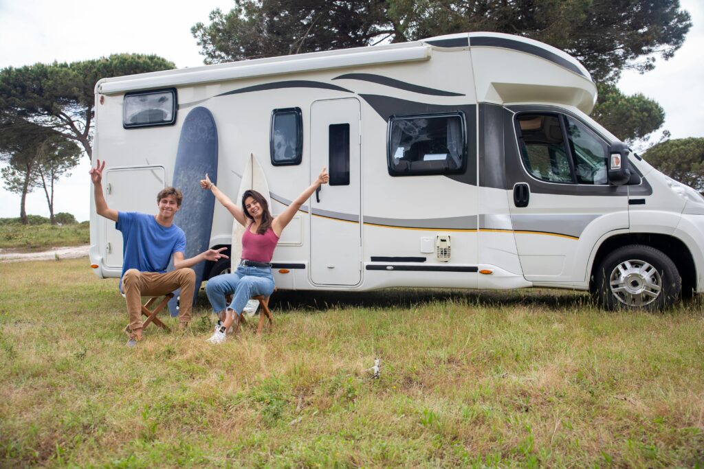 Different styles of mobile home models.